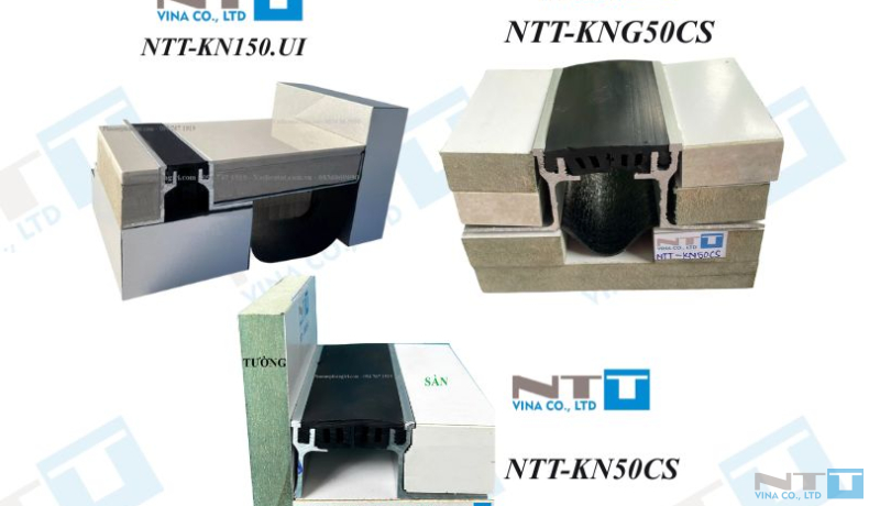 Nẹp Khe Co Giãn Đa Năng KNG50CS, KN50CS & KN150.UI – Giải Pháp Chống Nứt Có Ron Cao Su
