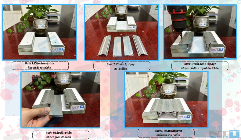 Quy trình thi công nẹp khe lún NTT-KN2W60