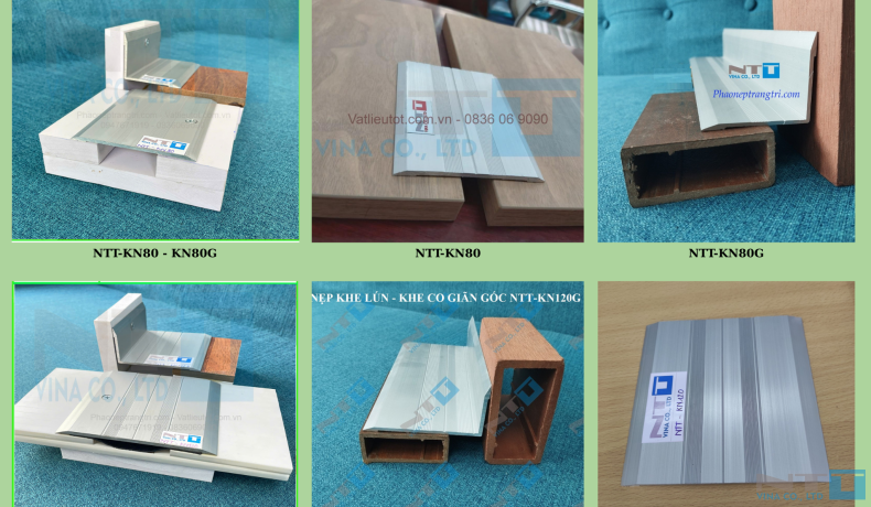 Các loai nẹp khe lún dành cho thi công trần – tường.